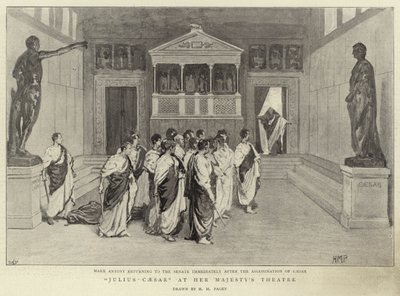 Julio César en el Teatro de Su Majestad de Henry Marriott Paget
