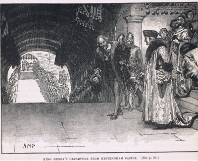 La partida del Rey Enrique de Henningham Castle 1506 de Henry Marriott Paget