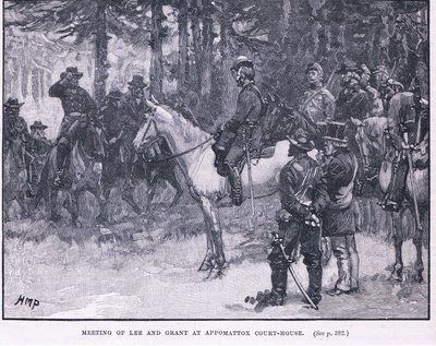 Reunión de Lee y Grant en Appomatox Court House 1865 d.C. de Henry Marriott Paget