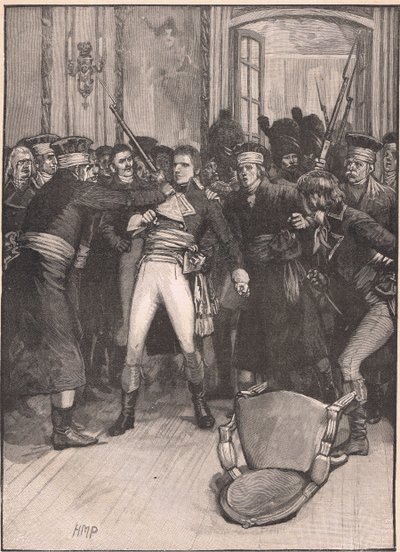 El golpe de mano de Napoleón: escena en el Salón de los Ancianos AD 1799 de Henry Marriott Paget