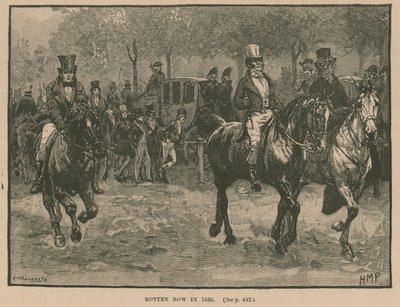 Rotten Row, Hyde Park, Londres, en 1830 de Henry Marriott Paget