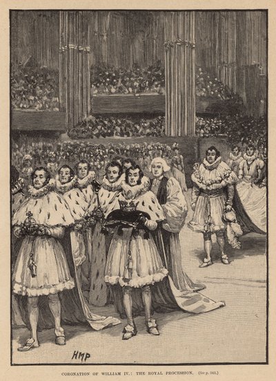 La coronación del rey Guillermo IV: La procesión real de Henry Marriott Paget