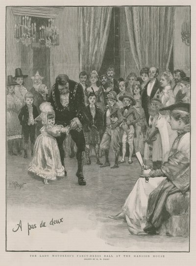 El baile de disfraces de la Lady Mayoress en la Mansion House de Henry Marriott Paget