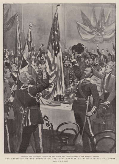 La Recepción de la Honorable Compañía de Artillería de Massachusetts en Londres de Henry Marriott Paget