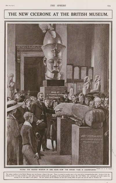 El nuevo Cicerone en el Museo Británico de Henry Marriott Paget