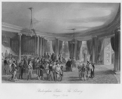 Palacio de Buckingham - La Biblioteca. Leveé extranjero de Henry Melville
