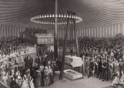 Ceremonia de colocación de la primera piedra del Nuevo Royal Exchange por Alberto, Príncipe Consorte, Ciudad de Londres de Henry Melville