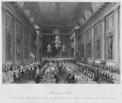 Salón de los Masones, c. 1841 de Henry Melville
