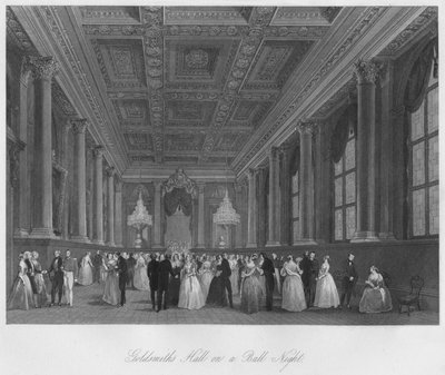 Salón de los Orfebres en una noche de baile, c1841 de Henry Melville