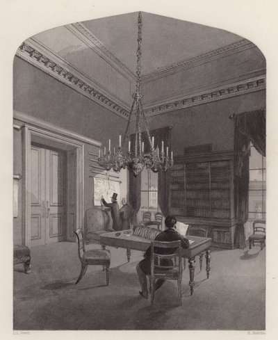 Sala de Mapas del United Service Club, Westminster, Londres de Henry Melville