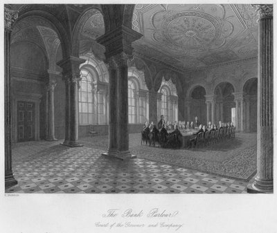 El salón del banco. Corte del gobernador y compañía de Henry Melville