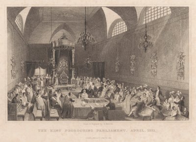 El Rey prorroga el Parlamento, abril de 1831 de Henry Melville