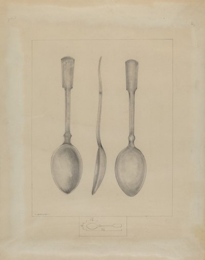 Cuchara de peltre de Henry Meyers