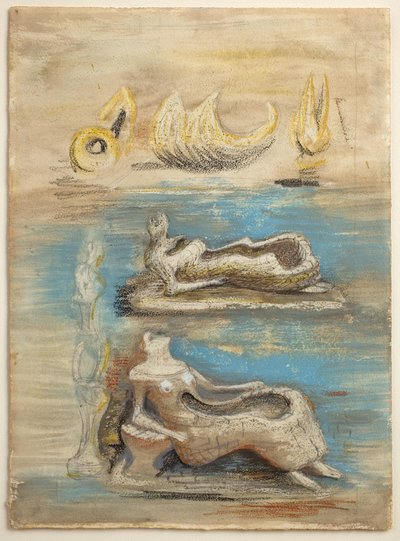 Una tierra: sus líneas siguen la vida hasta la piedra de Henry Moore