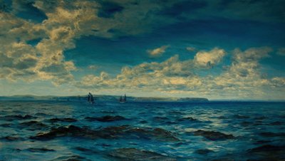 Verano en la Costa de Cornualles, 1883 de Henry Moore