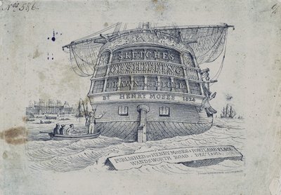 Portada de Sketches of Shipping de Henry Moses de Henry Moses