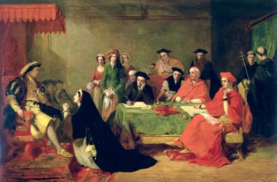 El juicio de la Reina Catalina de Aragón, 1848 de Henry Nelson ONeil