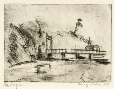 Puente sobre el foso de la fortaleza de Henry Nielsen