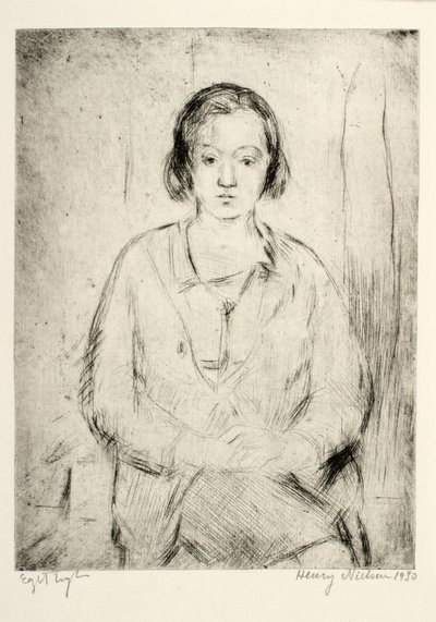 La hermana del artista de Henry Nielsen