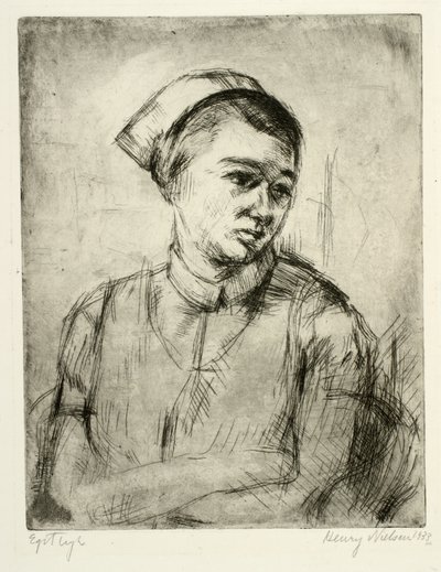 Retrato de una enfermera de Henry Nielsen
