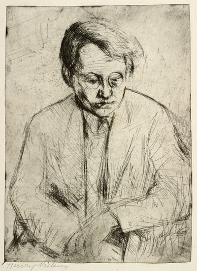Hombre sentado de Henry Nielsen