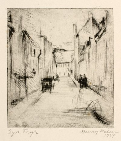 Callejón en Allinge de Henry Nielsen