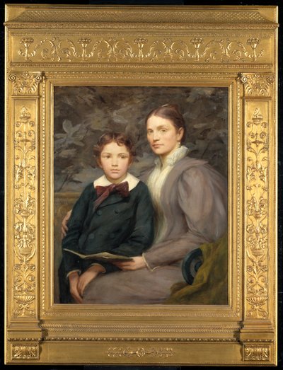 Sra. William T. Evans y Su Hijo de Henry Oliver Walker