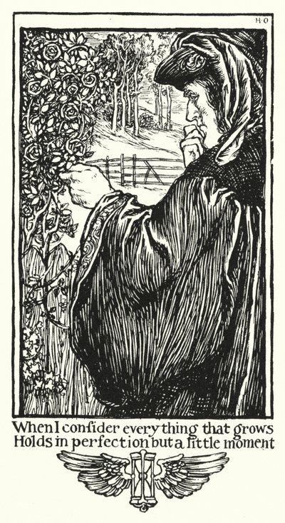 Sonetos de Shakespeare, Soneto XV (litografía) de Henry Ospovat