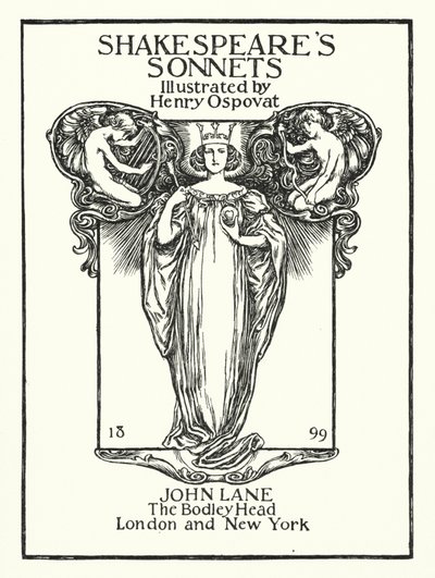 Sonetos de Shakespeare, Portada de Henry Ospovat