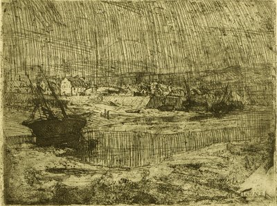 Barcos de pesca volcados, Bretaña de Henry Ossawa Tanner