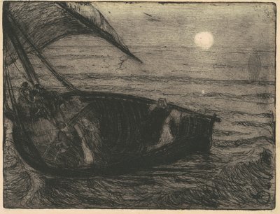 Cristo caminando sobre el agua de Henry Ossawa Tanner