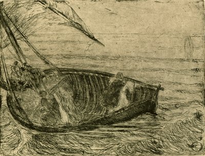 Cristo camina sobre las aguas de Henry Ossawa Tanner