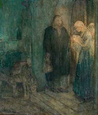Partida a Egipto en la posada de Henry Ossawa Tanner