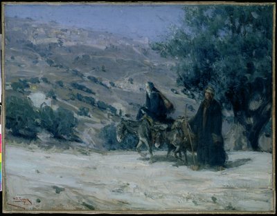 Huida a Egipto, 1899 de Henry Ossawa Tanner