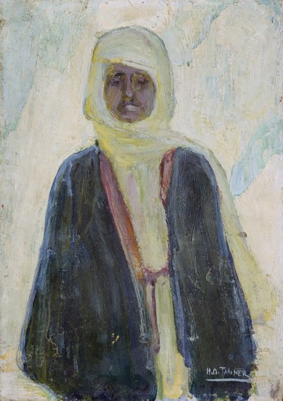 Hombre Marroquí (óleo sobre panel) de Henry Ossawa Tanner