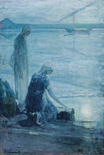 Moisés en las praderas de Henry Ossawa Tanner