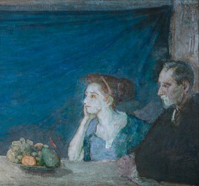 Retrato del Sr. y la Sra. Atherton Curtis con bodegón de Henry Ossawa Tanner