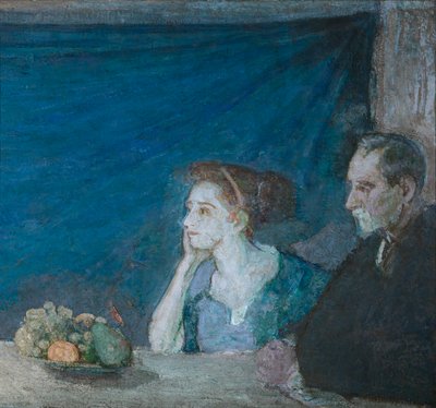Retrato del Sr. y la Sra. Atherton Curtis con naturaleza muerta de Henry Ossawa Tanner