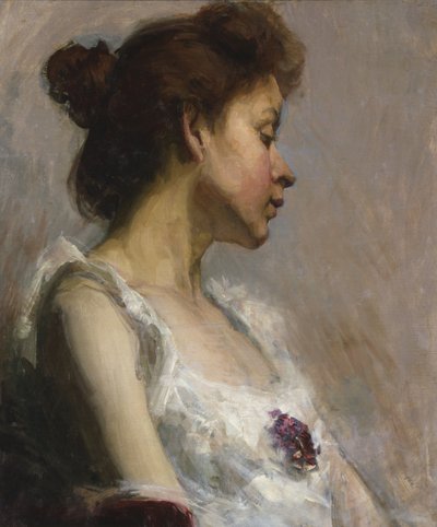 Retrato de la esposa del artista, 1897 de Henry Ossawa Tanner