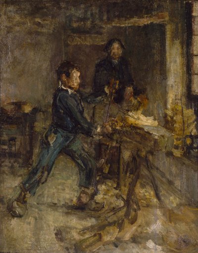 Estudio para el joven fabricante de sabots de Henry Ossawa Tanner