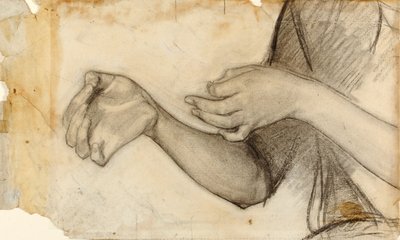 Estudio a dos manos de Henry Ossawa Tanner