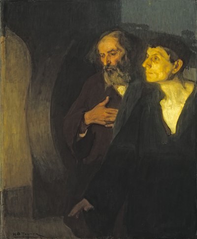 Los dos discípulos en la tumba, c.1906 de Henry Ossawa Tanner