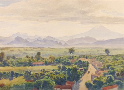 Vista de Cuernavaca, finales del siglo XIX-principios del siglo XX de Henry Otto Wix