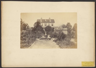 Mansión de John E. Seabrook, desde el jardín. Isla Edisto, Carolina del Sur de Henry P. Moore