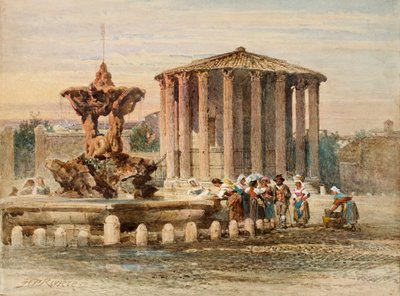 Fuente en Roma de Henry Parsons Riviere