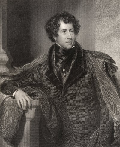 Constantine Henry Phipps, 1er Marqués de Normanby, grabado por H. Robinson, de 