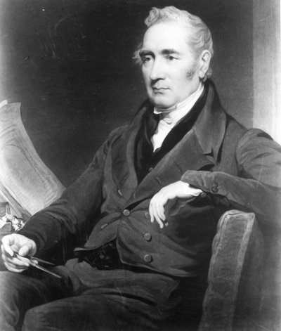 George Stephenson, grabado por Charles Turner, 1838 de Henry Perronet Briggs