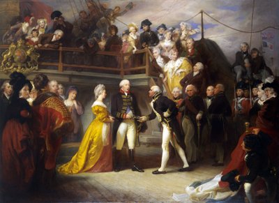 Visita del rey Jorge III (1738-1820) de Henry Perronet Briggs