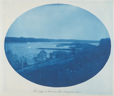 Desde los acantilados en Merrimac, Minn. Mirando río abajo de Henry Peter Bosse
