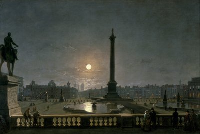Trafalgar Square a la luz de la luna de Henry Pether